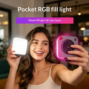 Portable Rechargeable Smartphone Fill Light - Adjustable Temperature Modes, Dual-Color On-Location Lighting for Live Streaming, Photography, Stylish Tech Accessories, Ideal Camera & Phone Accessory Gift, Stylish Accessories