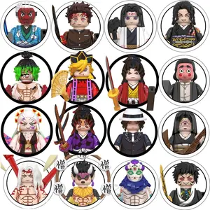 WM6163 WM6116 WM6137 WM6138 WM6162 Demon Slayer Blade Building Blocks Mini Action Figure Accessories Halloween Christmas Gifts