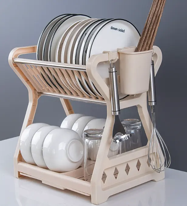 Escurridor de Platos para Platos y Cubiertos de Cocina (Pieza Única)