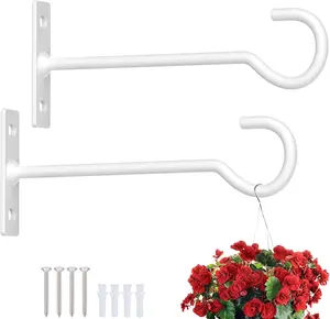 Plant Hooks Hanging Plant Bracket 6inch Metal Plant Hanger Decorative Wall-Plant Wall Hanger Hanging Lanterns