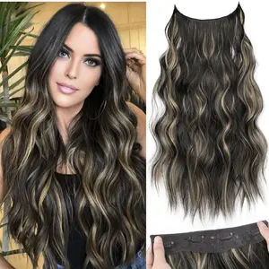 16/20/24 Inch One-Piece 5 Clip-In Hair Extensions, Multi-Color Premium Synthetic Hair, Natural Realistic Look, Soft Silky Texture, Lightweight & Comfortable, Secure Clip Design for Instant Volume & Glam
