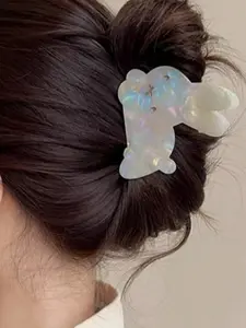 Cute Bunny Hair Clip, Cartoon Ponytail Holder, Creative Back Headband Hair Accessory, Easter Hair Decor, Unique Hair Jewelry, Hairpin