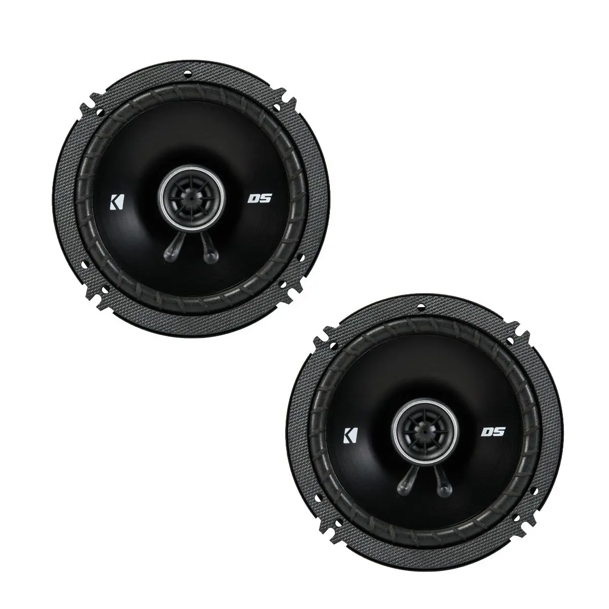 KICKER DSC650 Coaxial Car Audio Speakers, 6.5-Inch (160-165mm) 4-Ohm, Coaxial Pair for Enhanced In-Car Sound