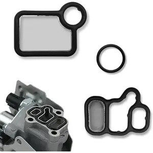 Solenoid Gasket Valve Cover Set, olenoid Valve Replacement Parts. Compatible with Honda Civic Accord CR-V Element Fit, Acura RSX TSX, 15845-RAA-A01 15815-RAA-A02 91319-PAA-A01