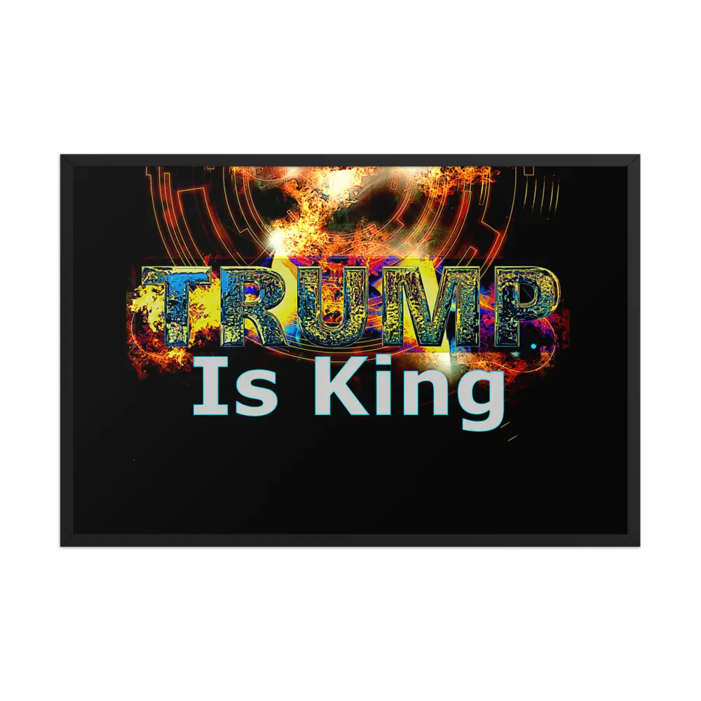 Donald Trump stylish printed Framed poster for Man Cave, Bar, Garage or any space that suits you.