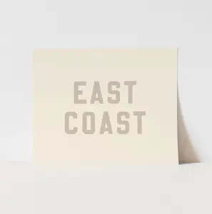 {Sand Grey} East Coast Art Print