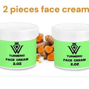 2 PIECES TURMERIC FACE CREAM 2oz-for Brightening & Hydration I Dark Spot