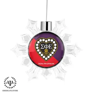 Sigma Phi Epsilon Christmas Ornament - Snowflake