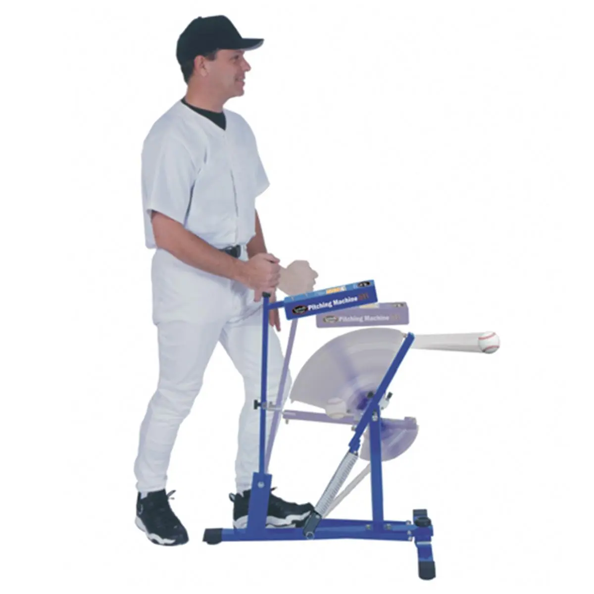 Sport Supply Group 200160111 Aluminum-Steel Louisville Ultimate Baseball Pitching Machine, 15 lbs, Adjustable Pitch Speed, Throws Baseballs, Little League Approved, For Skill Drills