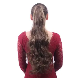 21 inch Long Wavy High Ponytail with Claw Clip, Voluminous Wavy Synthetic Ponytail Hairpiece for Women, Adds Volume&Length, Fit All Hair Type, Ponytail Hair, Perfect for Daily Use by Women