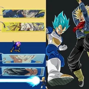 DBZ Jet Tags Trunks and Vegeta keychain