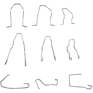 9 PCs Bulb Universal Car Headlight Clamp Bulb Retaining Spring Clips for H1/ H3 /H4 /H7 Headlamp Dip Bulb Hoder