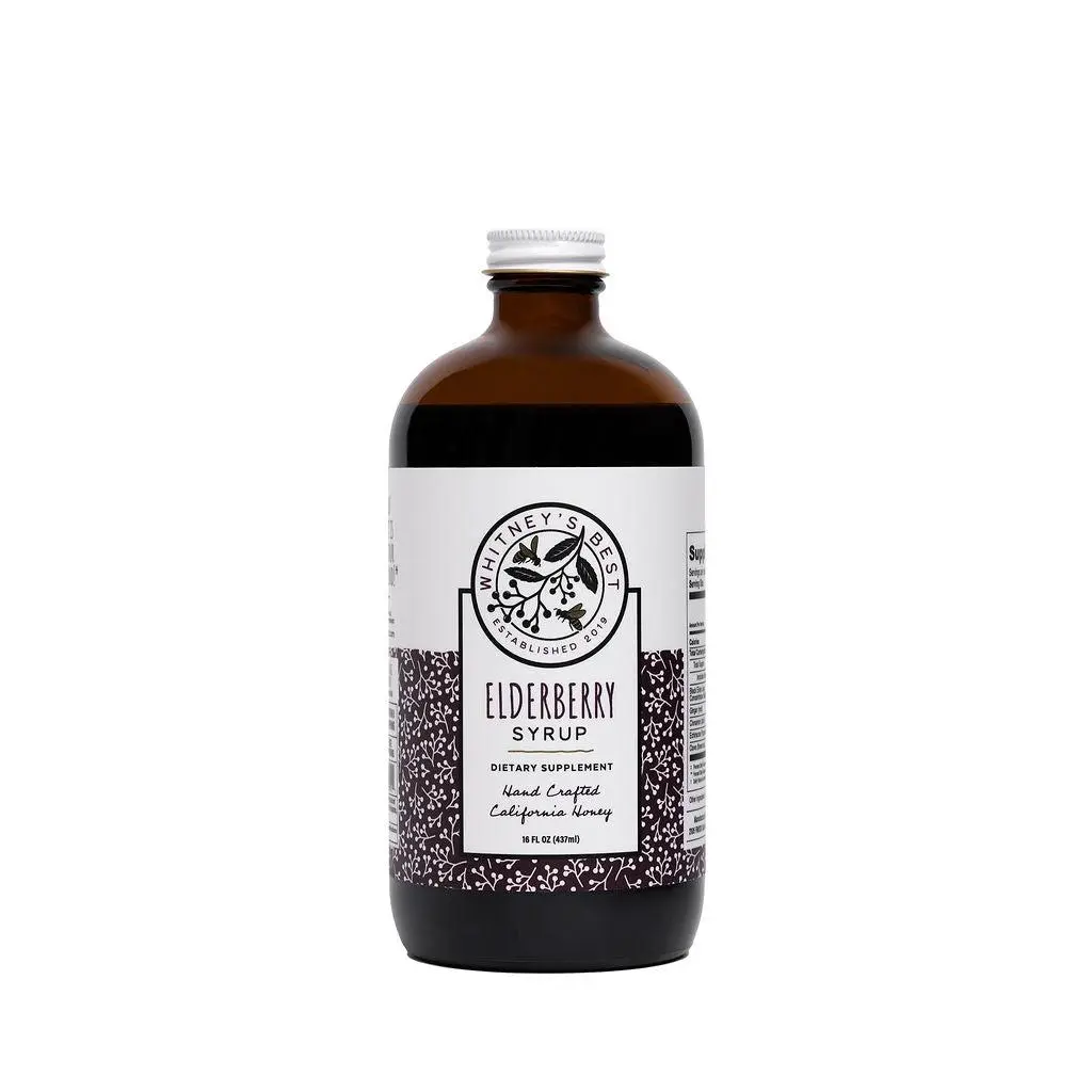 Elderberry Syrup – 16 oz All-Natural Immune Support for Adults & Kids – with Pure Elderberry, Honey, Cinnamon, Echinacea, Cloves, Ginger root – Gluten-Free Herbal Tonic