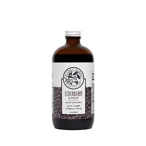 Elderberry Syrup – 16 oz All-Natural Immune Support for Adults & Kids – with Pure Elderberry, Honey, Cinnamon, Echinacea, Cloves, Ginger root – Gluten-Free Herbal Tonic