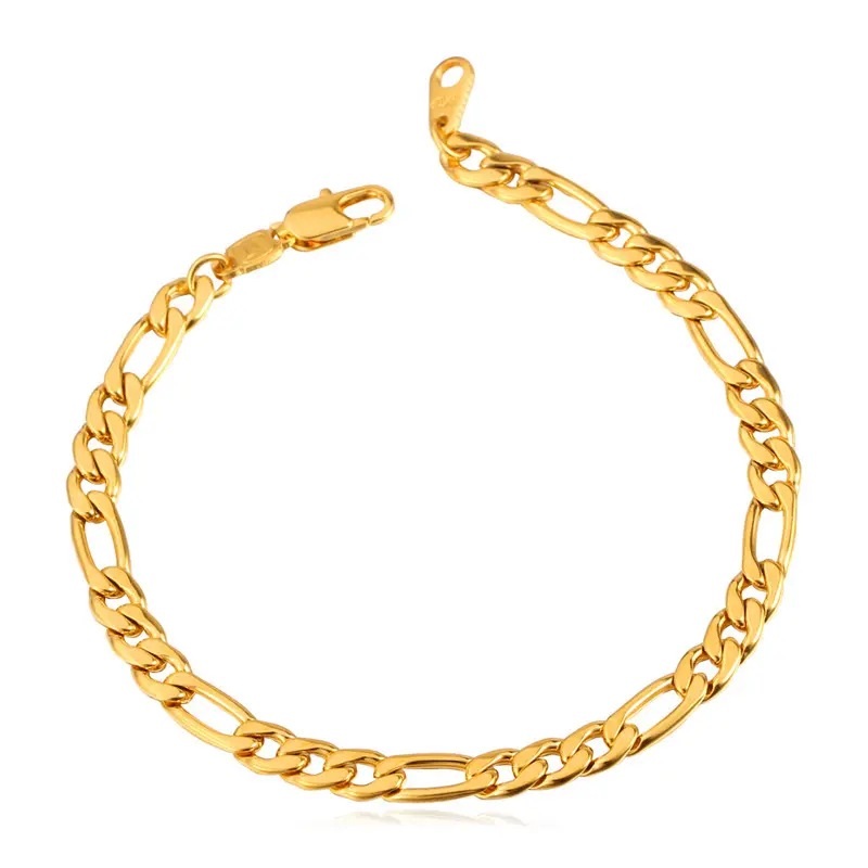 5mm-Figaro Chain-Golden