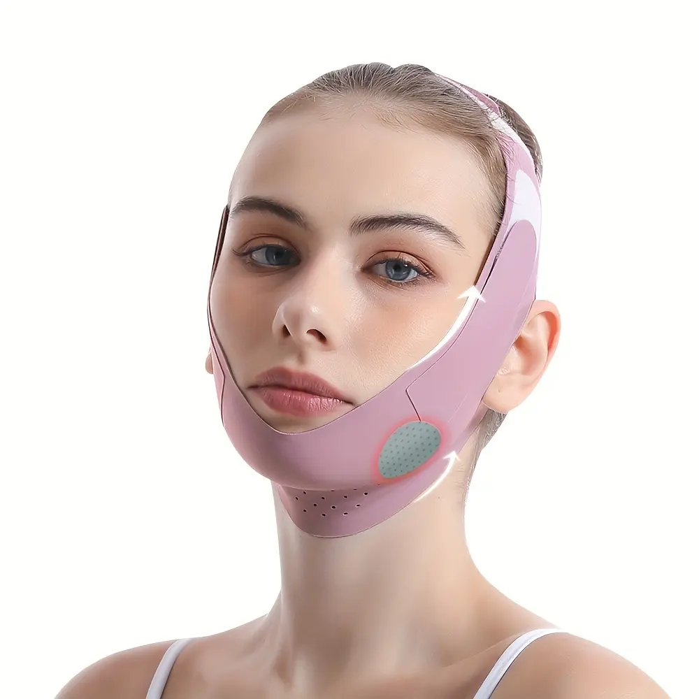 Graphene V-Line Firming Face Mask, Reusable Jawline Shaper & Chin Strap for Double Chin, Adjustable Skincare Tool for Daily Wear, Facial Tools, Breathable Fit Face Care, Hypoallergenic, Lifts Jowl, Facial Lifting Tool, Face Care Instrument