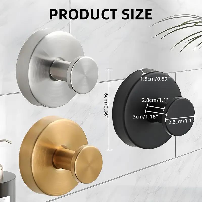 Suction Cup Hooks for Shower No-Drill Bathroom Hooks for Towels Robes Loofah Mountable on Smooth Surfaces 304 Stainless Steel 15 lbs Capacity Matte Black Design Suction Cup Hooks for Shower No-Drill Bathroom Hooks for Towels Robes Loofah Mountable on Smooth Surfaces 304 Stainless Steel 15 lbs Capacity Matte Black Design