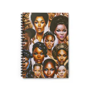 AI Headshots Spiral Notebook - Ruled Line bullet journals the shadow vertical planner sadie booknote