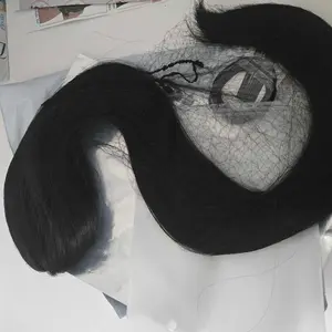 Cephemer 26 Inch Long Straight Ponytail Extension Drawstring Synthetic Hairpiece for Women Natural Soft Clip-in Fake Pony Tail Daily Party Use Black Friday & Christmas