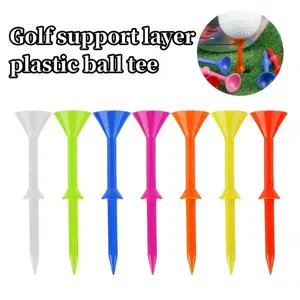 50Pcs Golf Tees 83Mm Precise Holder Durable Flexible Not Easy To Deform Resistant To Breakage Solid Structure For Golf Beginners