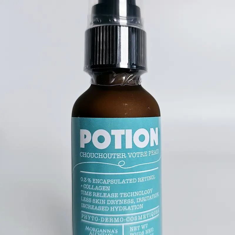 Morganna Potion Encapsulated Retinol with Moringa Oil & Jojoba Seed Wax Serum for Fine Lines & Wrinkles Skincare Daily