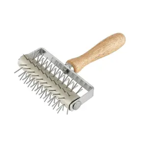 Stainless Steel Pizza Dough Roller, Docker Needle Roller, Pizza Puncher, Pizza Bread Pin Puncher, Kitchen Utensils & Gadgets, Kitchen Cooking Accessories, Pasta