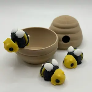 Mini Bees With Hive mini pack print figurine animal figurine home decor