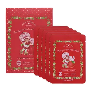Celavi SS45542 Strawberry + Collagen 5 Sheet Mask Set - 1set | default