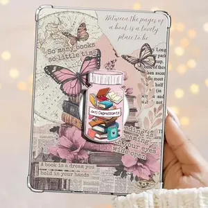 Cute Anti Depressants Book Pill Jar Kindle Grip Magnetic Kindle Grip Book Lover Kindle Accessories Phone Holder PopSocket Phone Grip Magnetic Pop Socket Phone Grip