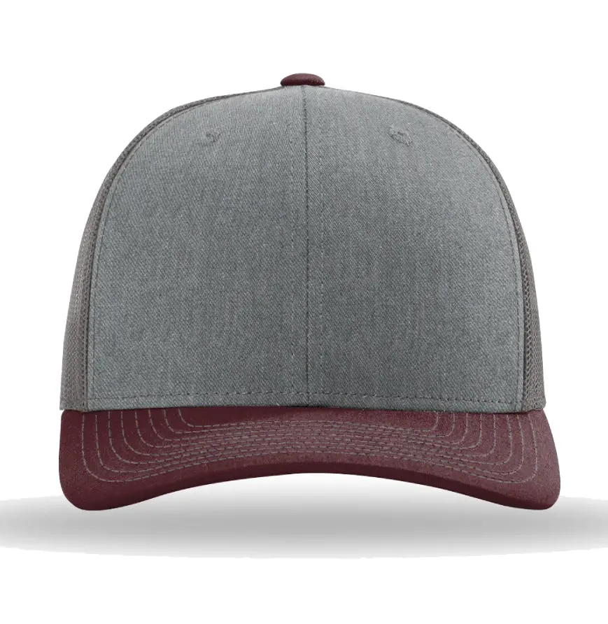 Heather Grey/Charcoal/Maroon