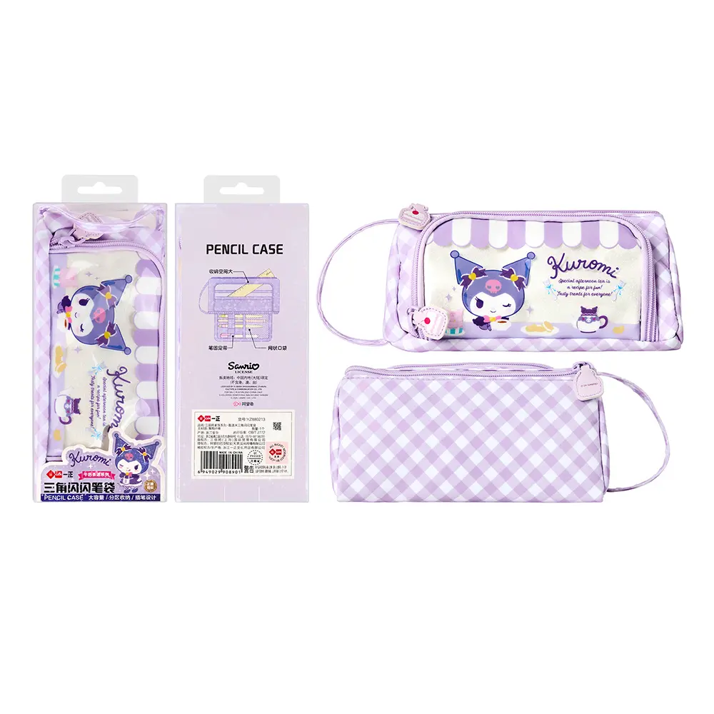 L Sanrio Pencil Case Cartoon-themed, Large-Capacity Pencil Case for Children, Elementary School Student Stationery Case