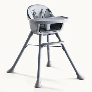 HARPPA 2 in 1 Convertible Baby High Chair, Booster Seat for Babies & Toddlers, Dining Chairs with Removable Tray, Baby Feeding Chair, 5-Point Harness, Baby Items