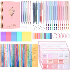 Bible Study Supplies,Bible Journaling Kit for Women,Study Kit with Pens,Highlighters,Tabs,Bookmark,Notebook,Sticky Notes,Accessories,Beginner Christian Gifts