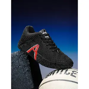 1 Pair Multi-color Outdoor Practical Athletic Basketball Shoes - KPU Upper + High-elastic Cushioning + Rubber Outsole, For Outdoor Basketball Competition & Daily Styling, Strong Wrap, Anti-slip & Wear-resistant