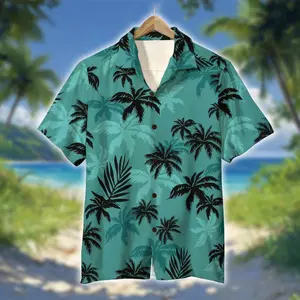 Tommy Vercetti Hawaiian Shirt – Vice City Aloha Button-Up Shirt for Men Women, 80s Miami Beach Retro Palm Tree Shirt, Tropical Vacation Summer Outfit, GTA Inspired Gamer Shirt, Casual Unisex Resort Wear, Gift for Gamer and Retro Fan Breathable Classics