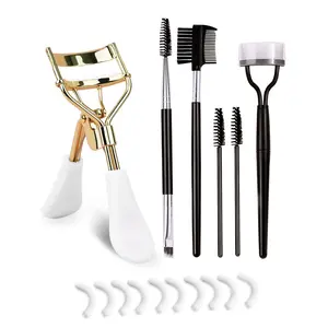 Eyelash Curler & Comb Set, Eyelash Curler & Replacement Pad & Comb, Professional Makeup Tools for Women, Cosmetic, Eyelash Curlers Spoon