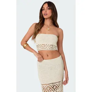 Edikted Women's Ida Crochet Tube Top