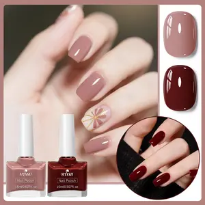 MTSSII 2pcs Water-Based Nail polish Set, Popular Peelable Nail Polish, No Need Lamp, No-Bake, Quick-Dry, Easy to Remove, Fragrance-Free, Hypoallergenic, Alcohol-Free, Nail Polish for DIY Nail Art Manicure at Home or Salon, Perfect for Festival Decorations