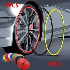 Car Wheel Rim Protector, 1 Count Car Wheel Rim Protector Decorative Strip, Universal Car Exterior Accessories for Car Wheel Rim, Decoration