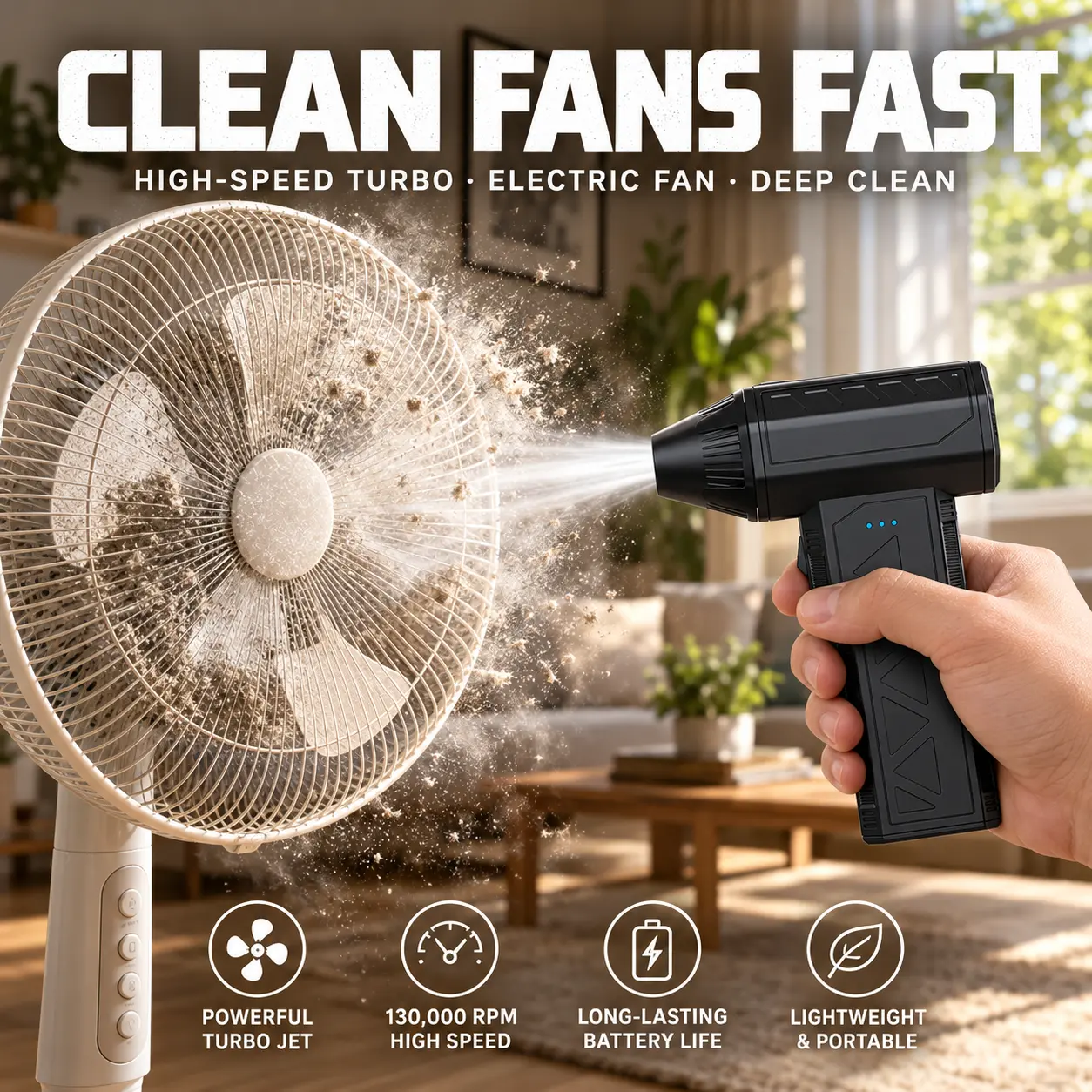 Faneac X3mini/F30 Air Duster， USB Type-C Rechargeable Handheld Turbo Air Duster  Portable Battery Powered Mini Fan For Keyboard PC Computer Electronics Dust Cleaning