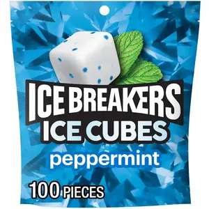 Peppermint Sugar Free Chewing Gum Pouch, 8.11 oz (100 Pieces)