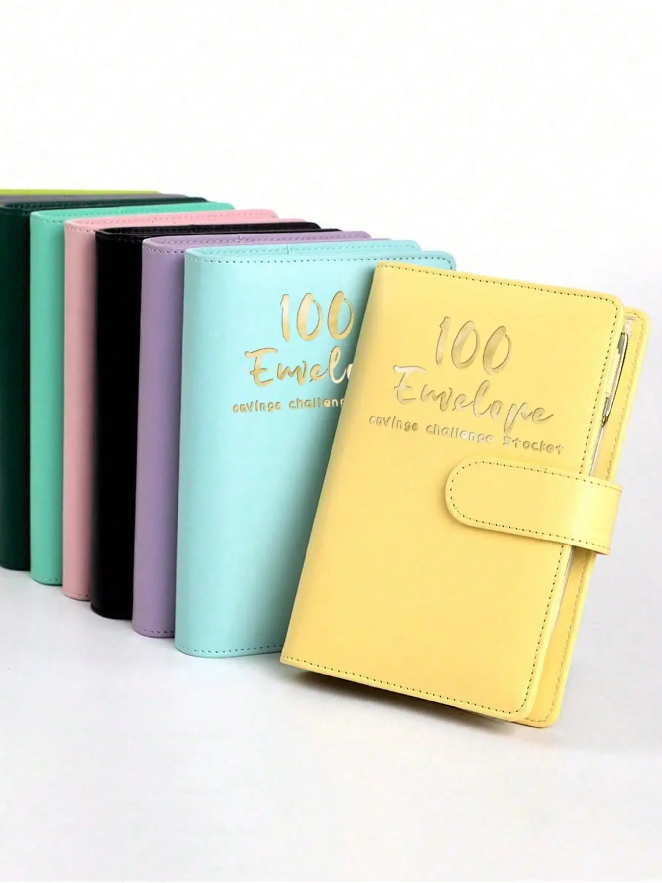 Multifunctional Cash Storage Binder, 12 Zip Pockets, PU Leather Budget Folder, Spiral Bound Savings Book, Family Budget Tracker, Money Organizer, Budget Planners, Savings Challenge Planner