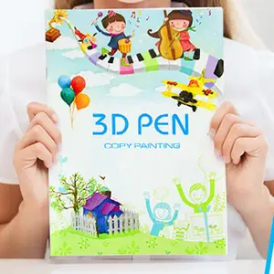 Rich Fun 3D Printing Pen Reference Image Set 20 Pages 40 Templates, Includes Transparent Board, Perfect for Creative Projects