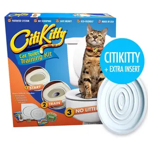 CitiKitty Cat Toilet Training Kit with Extra Training Insert