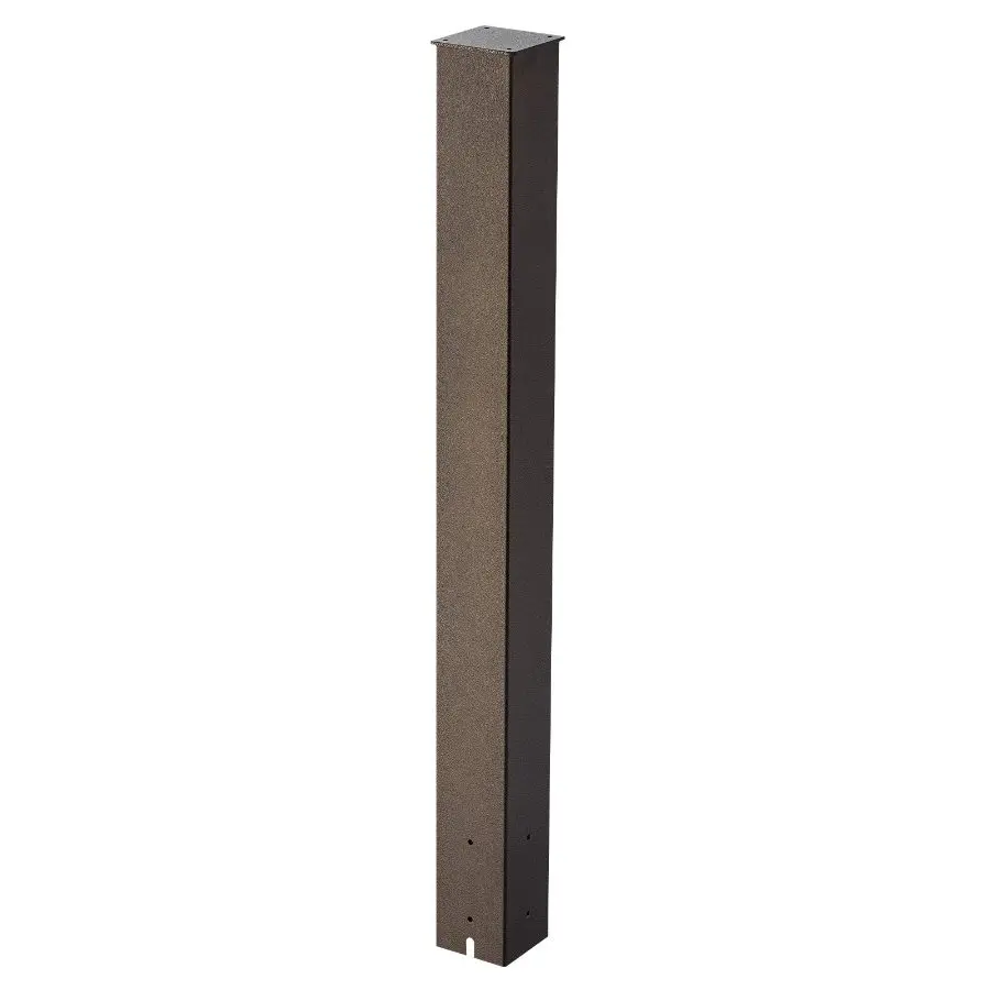 fathersdaygift VEVOR Mailbox Post, 43x 4x 4 Inches, Steel In-Ground Mounting Mail Box Stand with Powder Coating Surface, Heavy Duty Metal Post Sleeve Kit for Outside Curbside Residential Use, Easy Install, Bronze