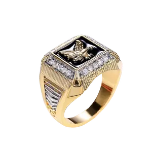 Men’s New Eagle Design Ring - Grand Artificial Zircon, Perfect Birthday Gift For Guy Friends
