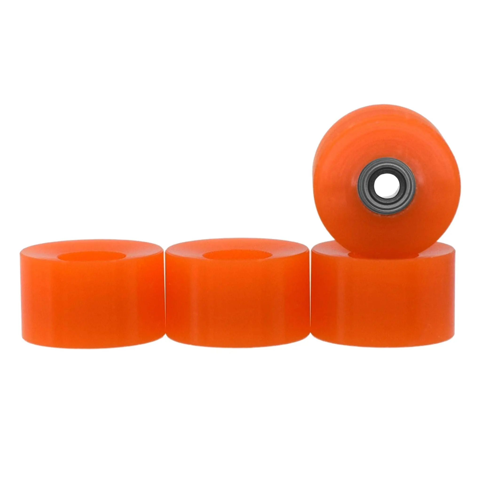 Apex Cruiser Wheels - 71D Urethane - ABEC-9 Bearings - "Lava Orange"