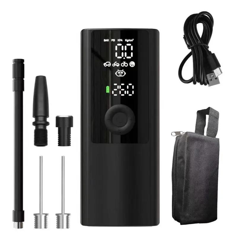 Cordless Digital Compact Tire Inflator, Viral Handheld Wireless Air Pump with ABS Plastic Build, Smart Preset Pressure Auto Off & LED, for Cars/Moto/Bike & Sports Balls, Essential Gadget for Road Trippers