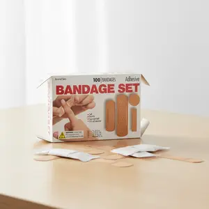 Skin Tone Color Finger Adhesive Bandage Flexible Waterproof Band Aids First Aid Plasters Manufacturer Non-latex Wound Plaster