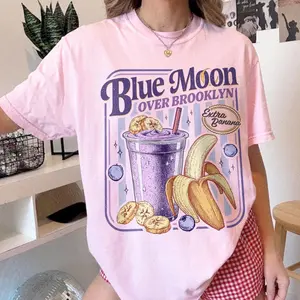 [Sale off up to 50%] Blue Moon Over Brooklyn Shirt, Heated Rivalry Extra Banana Smoothie Tshirt, Scott And Kip Movie Tee, Romance Book Movie, Graphic Streetwear T-shirt